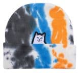 RIPNDIP "Lord Nermal - Tie Dye" Skateboard Snowboard Wooly Hat Beanie BLUE ORANGE
