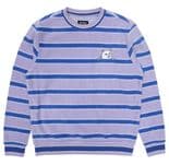 RIPNDIP "Peeking Nermal" Skateboard  Brushed Fleece Crewneck  LAVENDER  M L XL Rip N Dip SALE