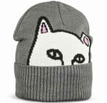 RIPNDIP "Peeking Nermal" Skateboard Snowboard Wooly Hat  Beanie GREY