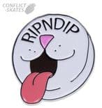 RIPNDIP "Pill" Pin Badge Skateboard 1.25 inch 3cm Metal & Enamel Cat Nermal
