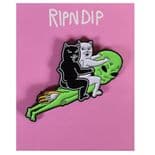 RIPNDIP "Star Gazer" Pin Badge Skateboard 5cm Metal & Enamel