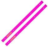 SANTA CRUZ "Cellblock - Slimline" Rails Skateboard PINK Pair Slide Bars Ribs Old Skool