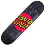 SANTA CRUZ "Classic Dot" Skateboard Deck 8.25" BLACK Phillips FREE GRIP