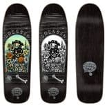 SANTA CRUZ "Dressen - Pup UV" Skateboard Deck 9.31" x 32.36" 15" WB BLACK Shaped Pool