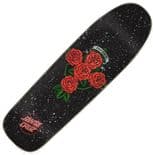 SANTA CRUZ "Dressen - Rose Cross" Skateboard Deck 9.31" x 32.36" 14.6" WB BLACK Shaped Pool