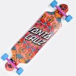 SANTA CRUZ "Drop Thru - Mandala Hand" Skateboard Longboard 36" x 9"  Freeride Slide