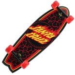 SANTA CRUZ "Flame Dot - Shark" Cruzer Skateboard Complete 27.7" x 8.8" Cruiser Transport