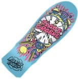 SANTA CRUZ "Grabke - Exploding Clock" Skateboard Deck 10" SKY BLUE Spring 2023