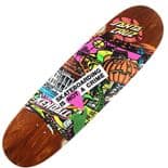 SANTA CRUZ "Kendall - Street Art Collage VX" Skateboard Deck 9" x 32" EGG Shape