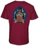 SANTA CRUZ "Knox - Firepit" Skateboard T-Shirt BURGUNDY S or XL only Tom Knox Phillips