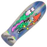 SANTA CRUZ "Meek Slasher" Skateboard Deck 10.1" SILVER PRISMATIC Summer 2025