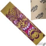 SANTA CRUZ MOB "Face" Skateboard Griptape 9"x33" Yellow Jim Phillips Rob Roskopp GRIP TAPE