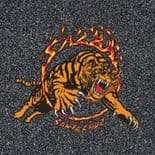 SANTA CRUZ  / MOB "Salba - Tiger Small" Skateboard Grip Tape 11" x 33" BLACK Jim Phillips Griptape