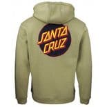 SANTA CRUZ "Other Dot" Hooded Sweatshirt SAGE GREEN  M or L  Hood Hoodie Pullover