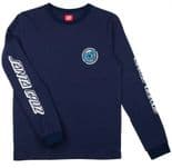 SANTA CRUZ "Rob Target" Youth Skateboard Long Sleeve T-Shirt  DARK NAVY  S or M only  Kids
