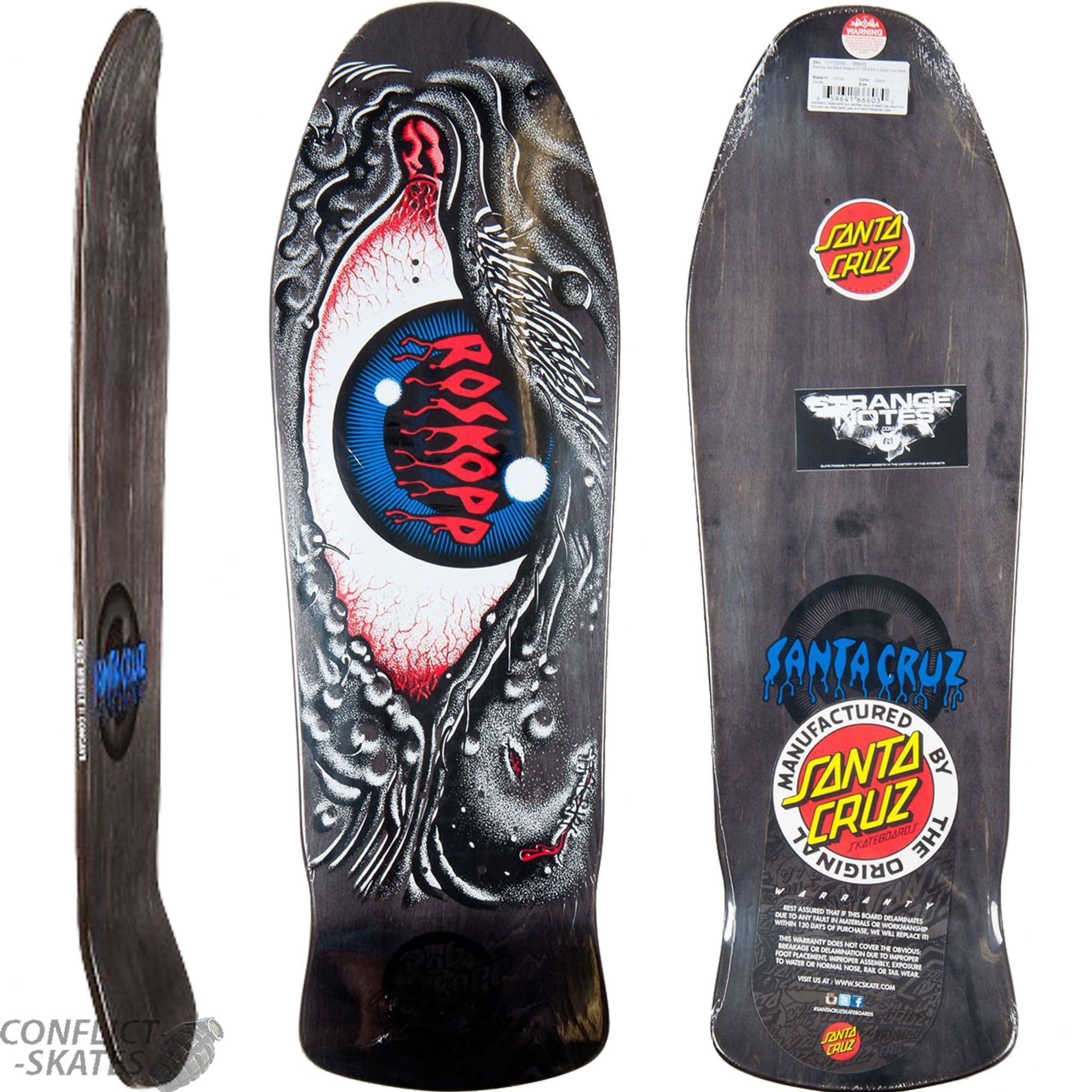Rob Roskopp スケートボードデッキ アイデザイン Santa Cruz Skateboards: OG Shape and Remastered Graphics