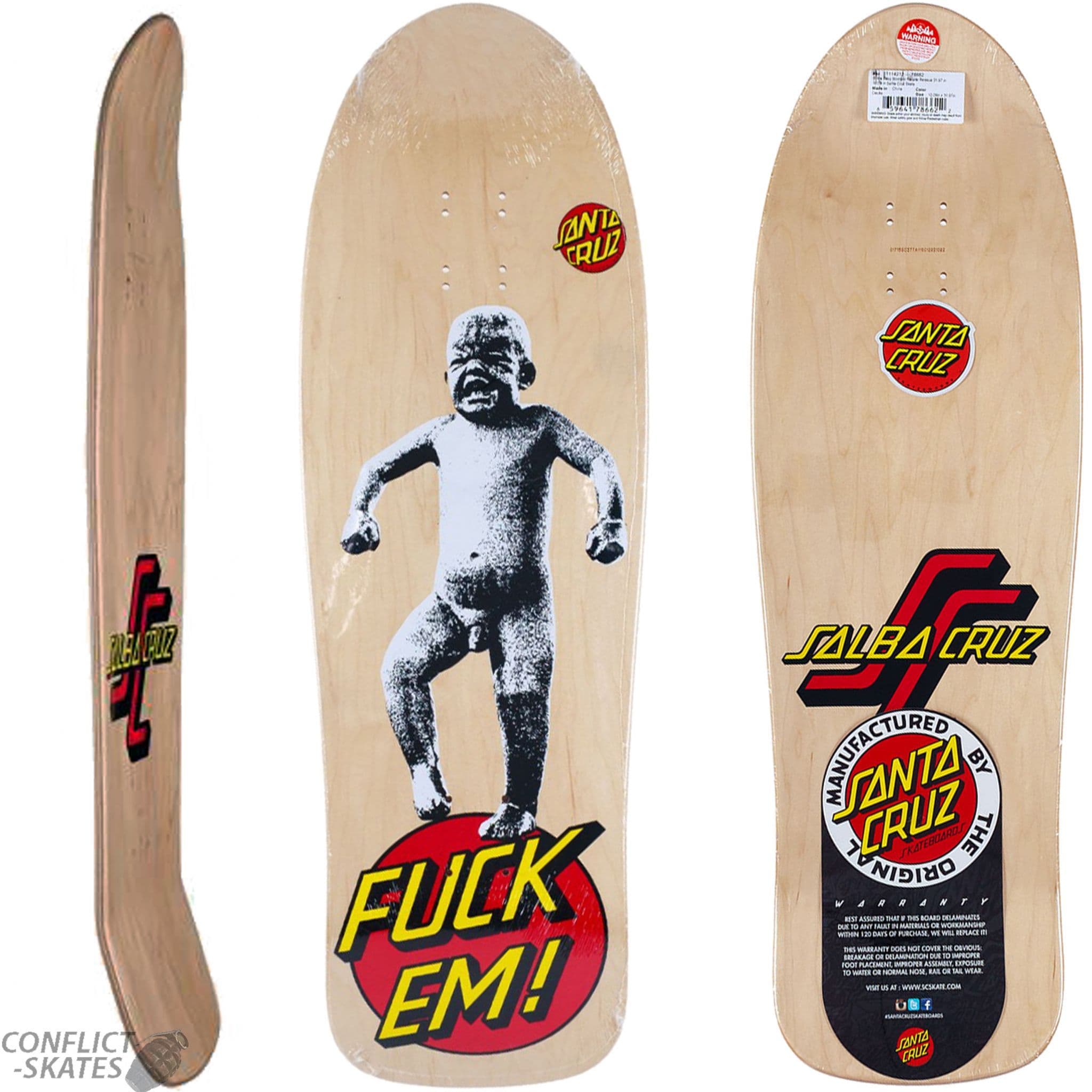 Santa Cruz Salba Baby デッキ Santa Cruz Old School Salba Baby Stomper Reissue Skateboard