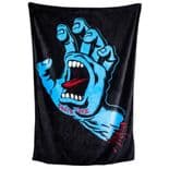 SANTA CRUZ "Screaming Hand" Skateboard Blanket  Fleece 1.8m x 1.3m BLACK / BLUEJim Phillips