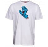 SANTA CRUZ "Screaming Hand" Skateboard T-Shirt WHITE S M L XL XXL Tee 80s