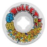 SANTA CRUZ "Slime Ball / Bullet - Riot  Vomits" Skateboard Wheels 60mm 97a WHITE Slimeballs