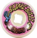 SANTA CRUZ "Slime Ball - Hand Spray Vomit Mini" Skateboard Wheels 56mm 97a WHITE  Slime Balls