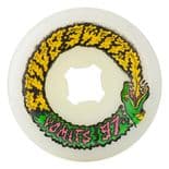 SANTA CRUZ "Slime Ball - Snake Vomits" Skateboard Wheels 60mm 97a WHITE 1980s Slimeballs