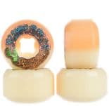SANTA CRUZ "Slime Balls - Hairballs" Skateboard Wheels 56mm 95a  WHITE ORANGE  Slimeballs
