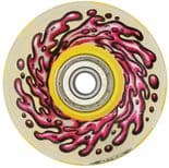 SANTA CRUZ "Slime Balls - OG Slime Light Ups" Skateboard Wheels 60mm 78a inc. Bearings YELLOW