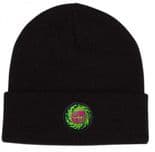 SANTA CRUZ  / SLIME BALLS "SB Logo"  Skateboard Snowboard Wooliy Hat Beanie BLACK