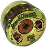 SANTA CRUZ "Slime Balls - Screaming Slime Light Ups" Skateboard Wheels 60mm 78a + Bearings