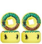 SANTA CRUZ "Slime Balls - Screw Balls Speed Balls" Skateboard Wheels 54mm 99a YELLOW
