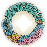 SANTA CRUZ "Slime Balls Vomit Mini II" Skateboard Wheels 54mm 97a WHITE TEAL Slimeballs