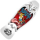 SANTA CRUZ "Toyoda - Rat" Skateboard Deck 10.4" x 30.2" WHITE Reissue