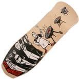 SCHMITT STIX "BBQ" Joe Lopes Skateboard Deck  10.125" x 31" NATURAL / BLUE