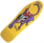 SCHMITT STIX Chris Miller "Dog" Skateboard Deck YELLOW 31.5" x 10" Pool 80s