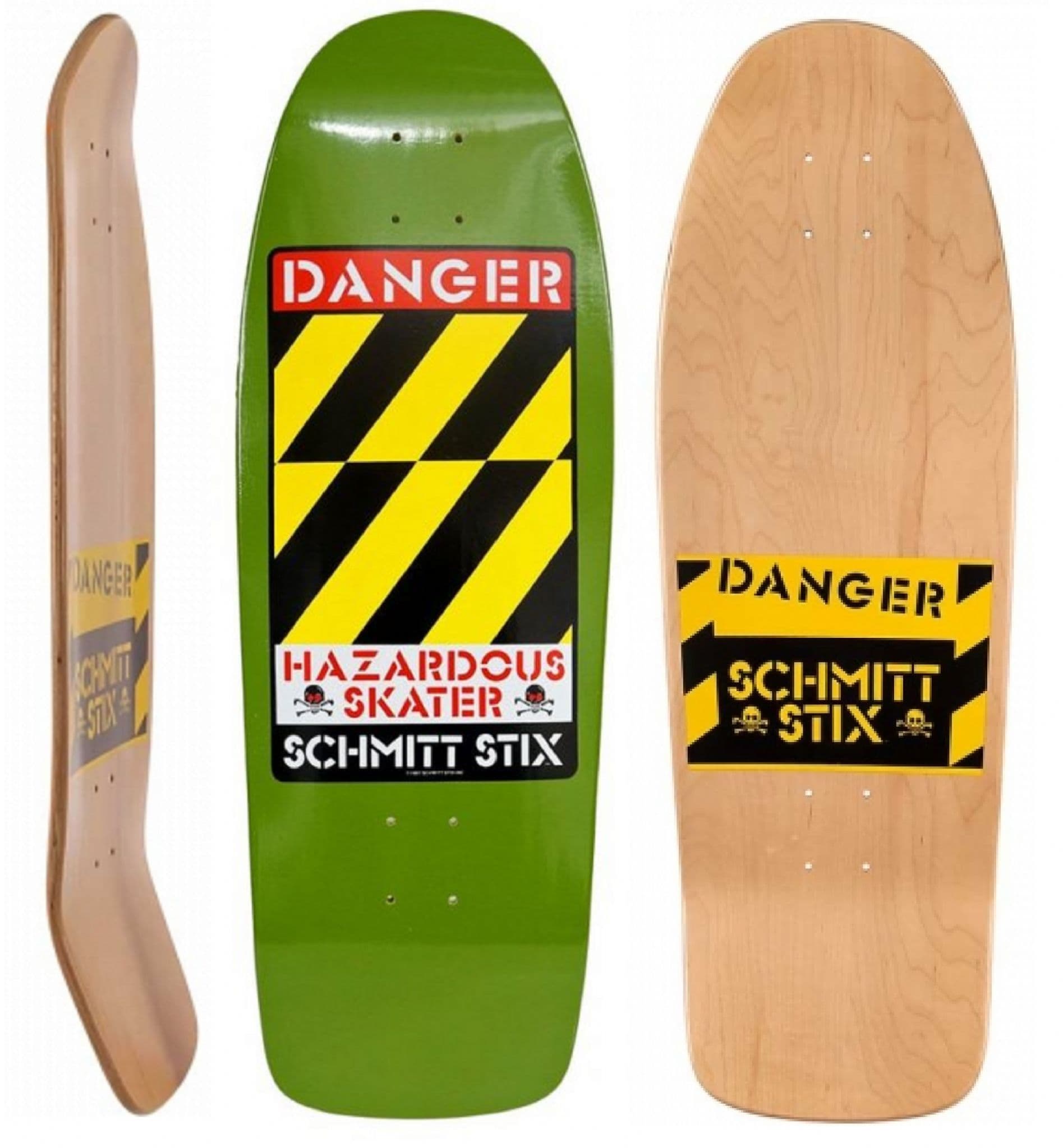 オールドシェープ希少 SCHMITTSTIX ずるい DANGER skateboard
