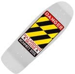 SCHMITT STIX "Danger" Skateboard Deck 30.5" x 10.125"  WHITE  Old Skool 1980s
