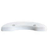 SEISMIC "Skid Plate" Skateboard Modern Profile 129mm Freestyle Tail Saver  WHITE
