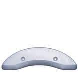 SEISMIC "Skid Plate" Skateboard Round Profile 150mm Tail Saver WHITE