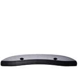SEISMIC "Skid Plate" Skateboard Round Profile 180mm Old Skool Tail Saver BLACK