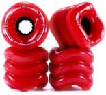 SHARK WHEEL "California Roll" Skateboard Wheels  RED 60mm 78a Cruise Longboard