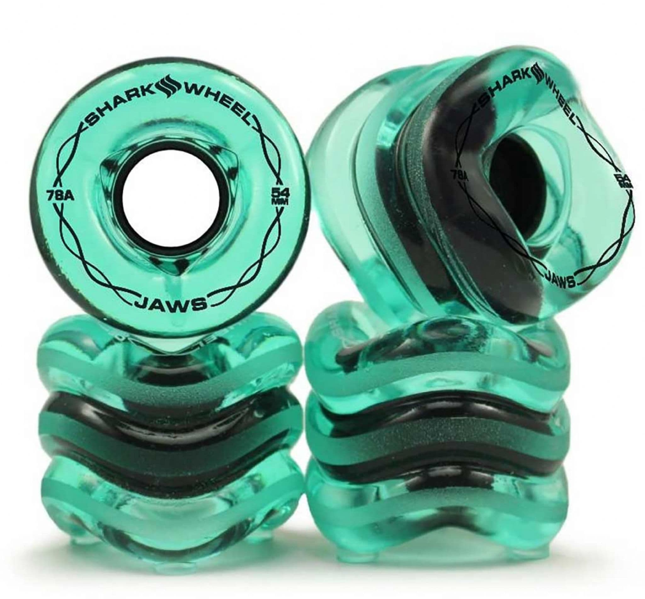 Shark Wheelクリアグリーン 4個セット 70mm/78A Shark Wheels Sidewinders 70mm 78a Clear Green - CalStreets BoarderLabs