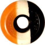 SIMS "Street Snake" 3-Tone Roller Skate wheels 78a ORANGE  WHITE & BLACK x8  Outdoor