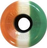 SIMS "Street Snake" 3-Tone Roller Skate wheels 78a ORANGE  WHITE & GREEN x8  Outdoor Ireland