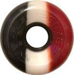 SIMS "Street Snake" 3-Tone Roller Skate Wheels 78a RED  WHITE & BLACK x8  Bauer Supreme  Outdoor