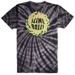 SLIME BALLS "SB Logo" Skateboard T-Shirt BLACK  SWIRL S M L XL  Slimeballs Santa Cruz