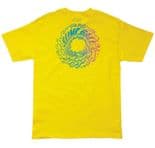 SLIME BALLS "Spun Out" Skateboard T-Shirt YELLOW   M L XL  Slimeballs Santa Cruz