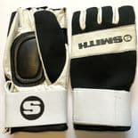 SMITH "Wrist Wrap" Skateboard Gloves NOS 1980s Stock LARGE Leather Neoprene