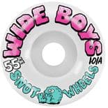SNOT by Heroin "Wide Boys" Skateboard Wheels 55mm 101a WHITE GITD Ramp Park Pool