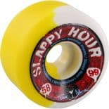 SPEEDLAB "Slappy Hour - Jason Adams" Skateboard Wheels 58mm 99a WHITE YELLOW Park Street